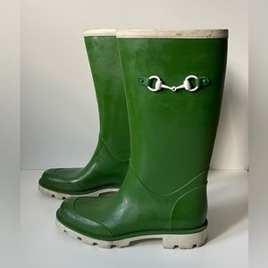 Vintage Gucci Kelly Women’s green rain boots